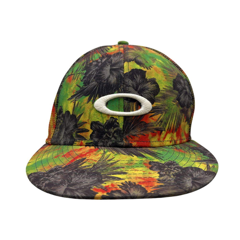 Oakley Hat Cap Snapback Floral Multicolor Mesh Hawaiian Unisex Adjustable